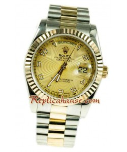 Rolex Réplica Day Date Dos Tonos Reloj Suizo