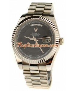 Rolex Réplica Day Date Silver Reloj Suizo