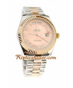 Rolex Réplica Day Date Dos Tonos Reloj Suizo