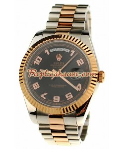 Rolex Réplica Day Date Dos Tonos Reloj Suizo