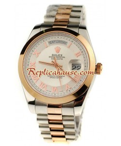 Rolex Réplica Day Date Dos Tonos Reloj Suizo