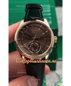 Reloj Rolex Superclon Cellini 50525 con esfera marrón y oro rosa