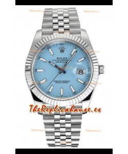 Reloj Rolex Datejust con movimiento Cal.3235, color azul Tiffany, 41 mm, superclon