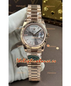 Reloj Rolex Day Date 228236 de oro rosa, acero, esfera de cristal, superclon