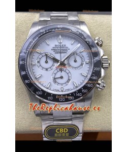 Reloj Rolex Daytona 126502 con esfera de esmalte blanco y MVMNT con volante de inercia variable, superclon