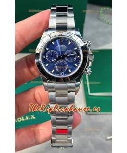 Reloj Rolex Daytona 126509 con esfera azul, marcadores de bastón y MVMNT con volante de inercia variable, superclon