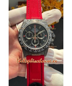 Reloj Rolex Daytona DiW Superclon de Fibra de Carbono Negra