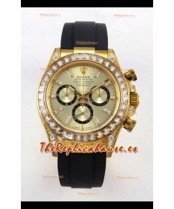 Reloj Rolex Daytona 126538 de oro amarillo, MVMNT con volante de inercia variable y esfera dorada, superclon