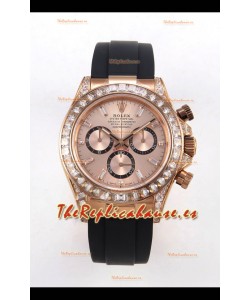 Reloj Rolex Daytona 126535 de oro ros, MVMNT con volante de inercia variable y esfera dorada, superclon