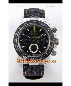 Reloj Rolex Daytona DiW blanco con esfera negra y carbono, superclon