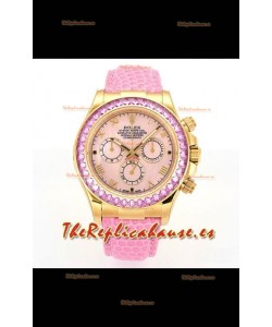 Reloj Rolex Daytona 116568 de oro amarillo, movimiento 4801, zafiros, esfera de perlas, superclon
