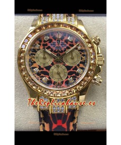 Reloj Rolex Daytona 116598 Leopardo Oro Amarillo Superclon