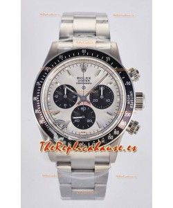 Réplica suiza del Rolex Daytona Paul Newman con esfera de acero y movimiento 4130 modificado a medida