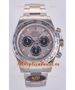 Reloj Rolex Daytona 126509 con esfera plateada, marcadores de bastón y MVMNT con volante de inercia variable, superclon