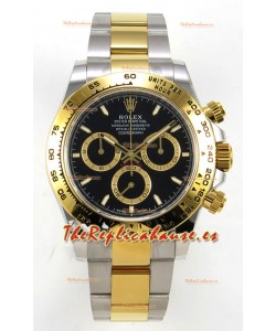 Reloj Rolex Daytona 126503 bicolor con esfera negra y MVMNT con volante de inercia variable, superclon