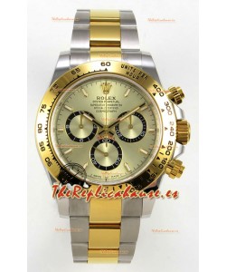Reloj Rolex Daytona 126503 bicolor con esfera dorada y MVMNT con volante de inercia variable, superclon