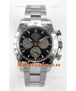 Reloj Rolex Daytona 126509 con esfera negra, marcadores de bastón y MVMNT con volante de inercia variable, superclon