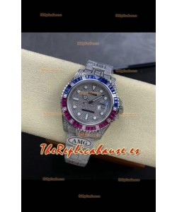 Reloj réplica suizo Rolex Submariner 116610 Iced Out Edition 2