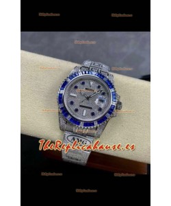 Reloj réplica suizo Rolex Submariner 116610 Iced Out Edition 3