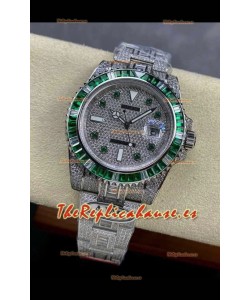 Reloj réplica suizo Rolex Submariner 116610 Iced Out Edition 5