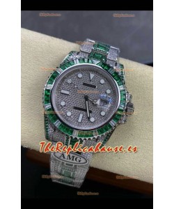 Reloj réplica suizo Rolex Submariner 116610 Iced Out Edition 7