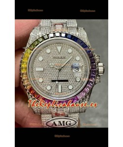 Reloj réplica suizo Rolex Submariner 116610 Iced Out Edition 8