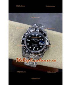 Reloj réplica suizo Rolex Submariner 116610 Iced Out Edition 15