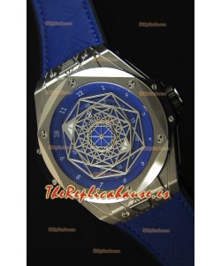 Hublot Big Bang Sang Bleu 45MM Reloj Réplica Suizo de Acero Inoxidable Dial Azul