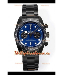 Reloj Tudor Heritage Black Bay Chrono con esfera azul, réplica de alta calidad, 41 mm
