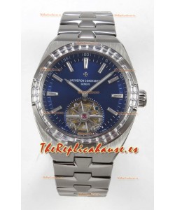 Reloj Vacheron Constantin Overseas Tourbillon Superclon de acero inoxidable