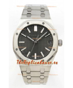 Reloj Royal Oak 15510 con esfera gris, MVMNT con volante de inercia variable, superclon