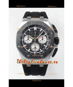 Reloj Royal Oak Offshore Chronograph 26420 con esfera negra, superclon