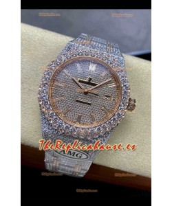 Reloj Royal Oak 15400 Iced Out Superclon Edition 4 Superclon