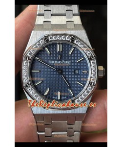 Reloj Royal Oak 67651IP de 33 mm, esfera blanca, 904L, superclon