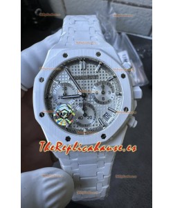 Reloj Royal Oak Chrono 26240 Superclon de cerámica blanca