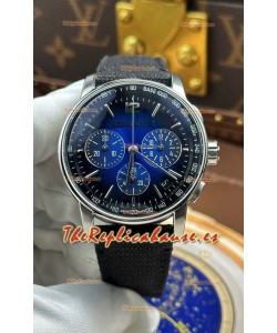 Reloj Superclon AP CODE 11.59 26393ST con cronógrafo, esfera azul y correa de tela