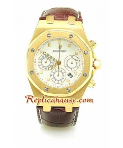 Reloj Suizo Audemars Piguet City of Sails con correa de cuero