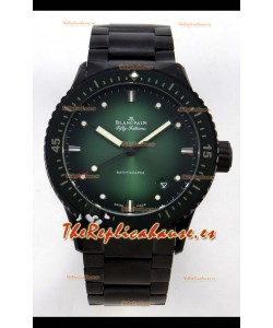 Reloj Blancpain Fifty Fathoms Superclon con caja de cerámica y esfera verde