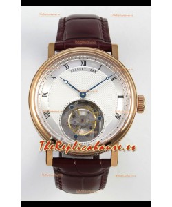 Breguet Classique Tourbillon Reloj Super Clon con Esfera Romana en Oro Rosa