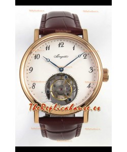 Reloj Breguet Classique Tourbillon con esfera de números en oro rosa, réplica perfecta