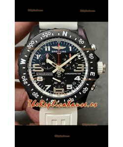 Reloj réplica Breitling Endurance PRO 44 con correa blanca y movimiento de cuarzo suizo