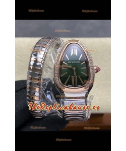 Reloj réplica Serpenti Superclon con esfera verde bicolor