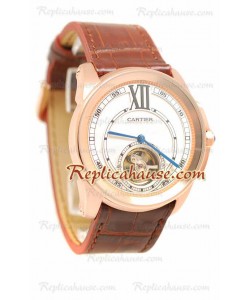 Calibre de Cartier Flying Tourbillon Reloj Réplica