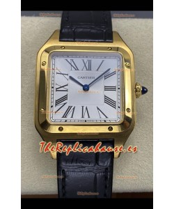 Reloj Cartier Santos Dumont Superclon de 31 mm en oro amarillo