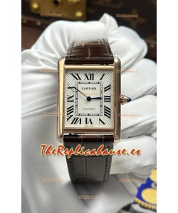 Reloj Cartier Tank Louis automático de 27 mm en oro amarillo, réplica de alta calidad