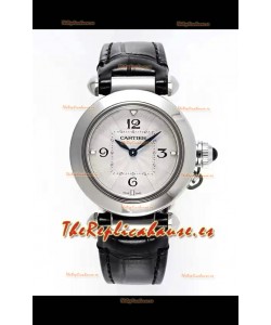 Reloj Pasha De Cartier con caja de acero de 30 mm, réplica de alta calidad