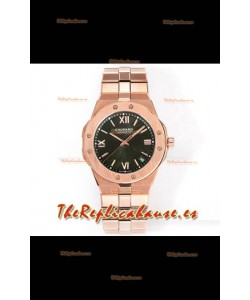 Reloj réplica Chopard Alpine Eagle de oro rosa con esfera marrón, superclone