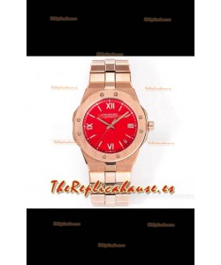 Reloj réplica Chopard Alpine Eagle de oro rosa con esfera roja Superclon