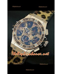 Hulbot Big Bang Edición Leopard de oro rosado