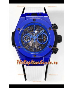 Reloj Hublot Big Bang Unico Cronógrafo de Cerámica Azul Superclon
